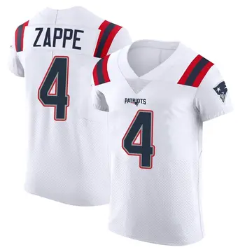 New England Patriots Bailey Zappe 4 White Vapor Limited Jersey