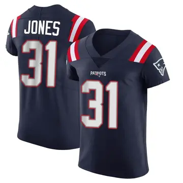 Men's Nike Jalen Reagor Navy New England Patriots Team Game Jersey Size: Extra Large