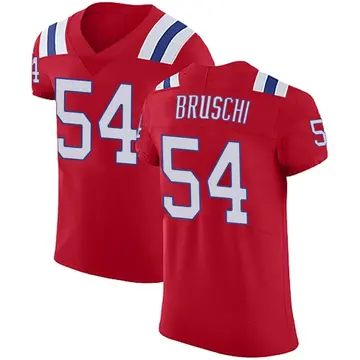 Tedy Bruschi Name & Number Game Day V-Neck T-Shirt - Navy - Tshirtsedge